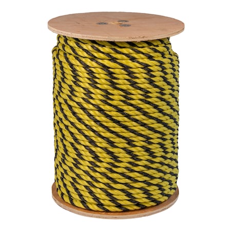 General Work Products 3-Strand Twisted Polypropylene Rope Monofilament, Tiger Rope 5/16 PPMTR5/16